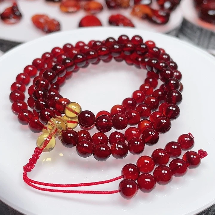 血珀手链未镶嵌规格6