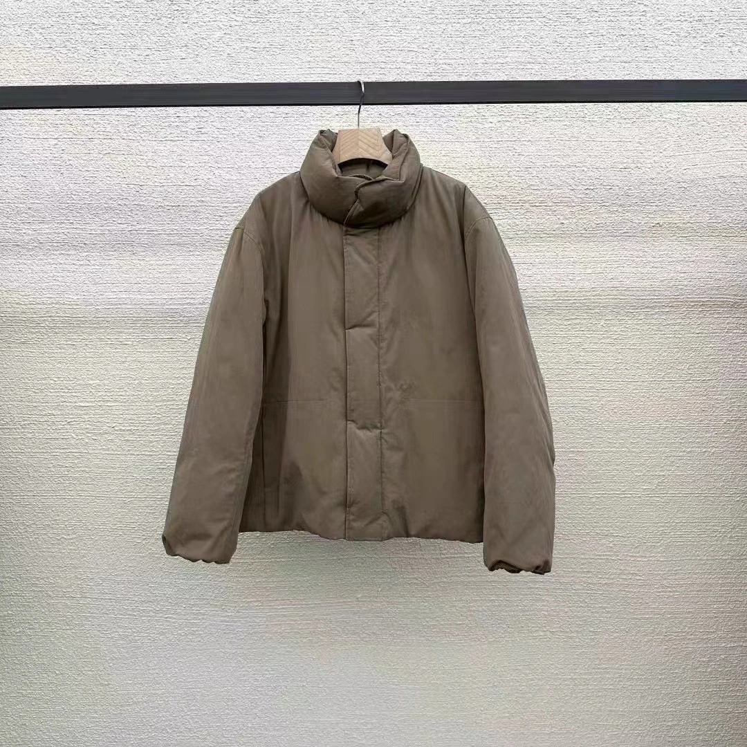 爱丽家冬季新款立领暗扣时尚休闲百搭极简羽绒服AT1121