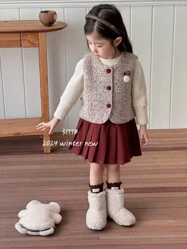 女宝宝裙子三件套