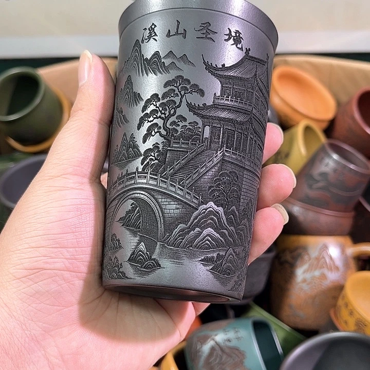 茶杯紫砂全手工紫砂主人杯