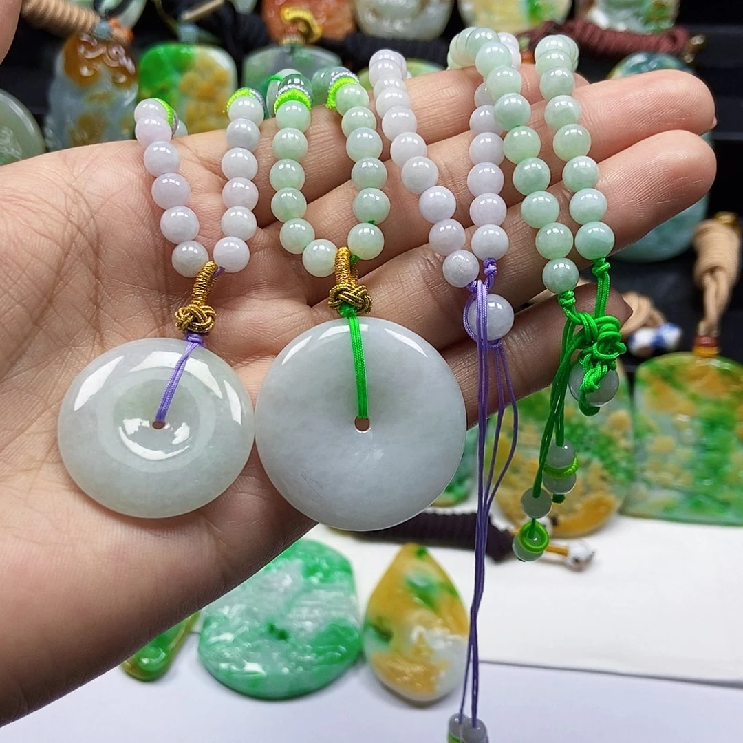 翡翠未镶嵌颈饰天然翡翠A货