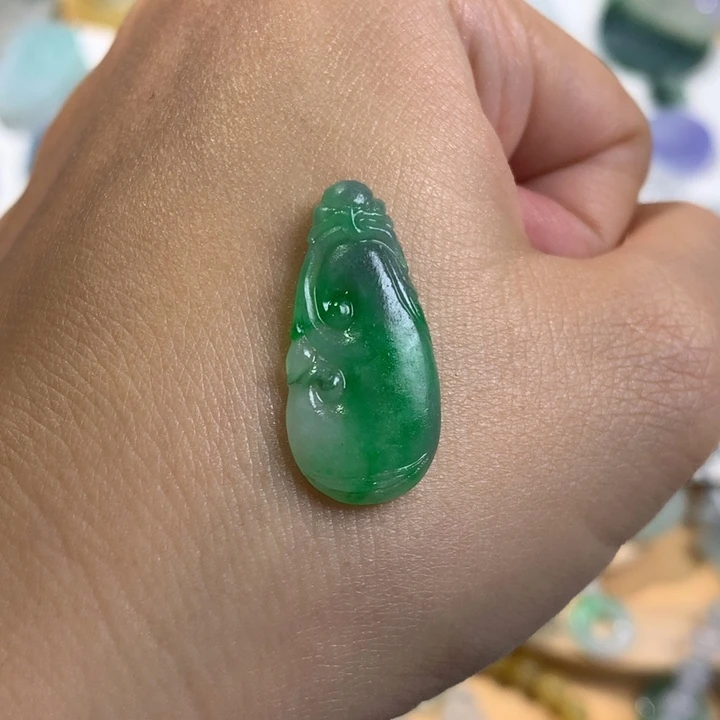 未镶嵌定制翡翠如意