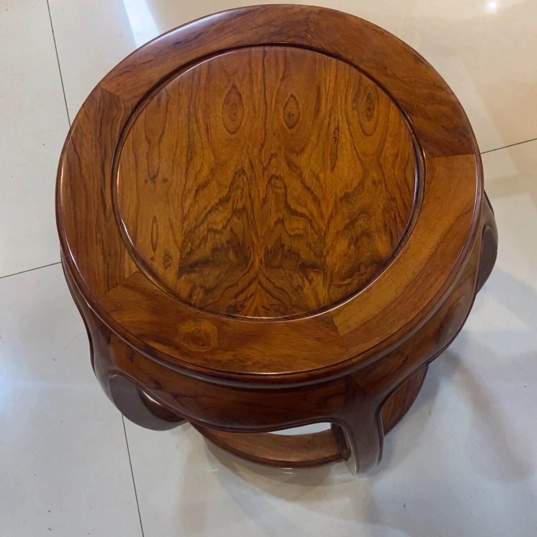 香枝木类成套家具明****9降香黄檀圆鼓凳订金