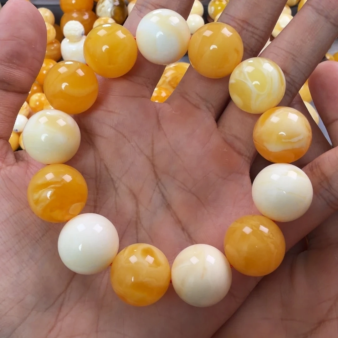 琥珀未镶嵌珠宝奇石17mm