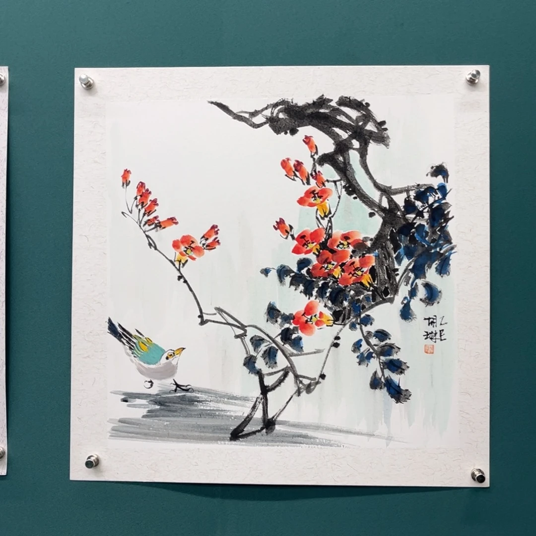 国画艺术家真人手绘