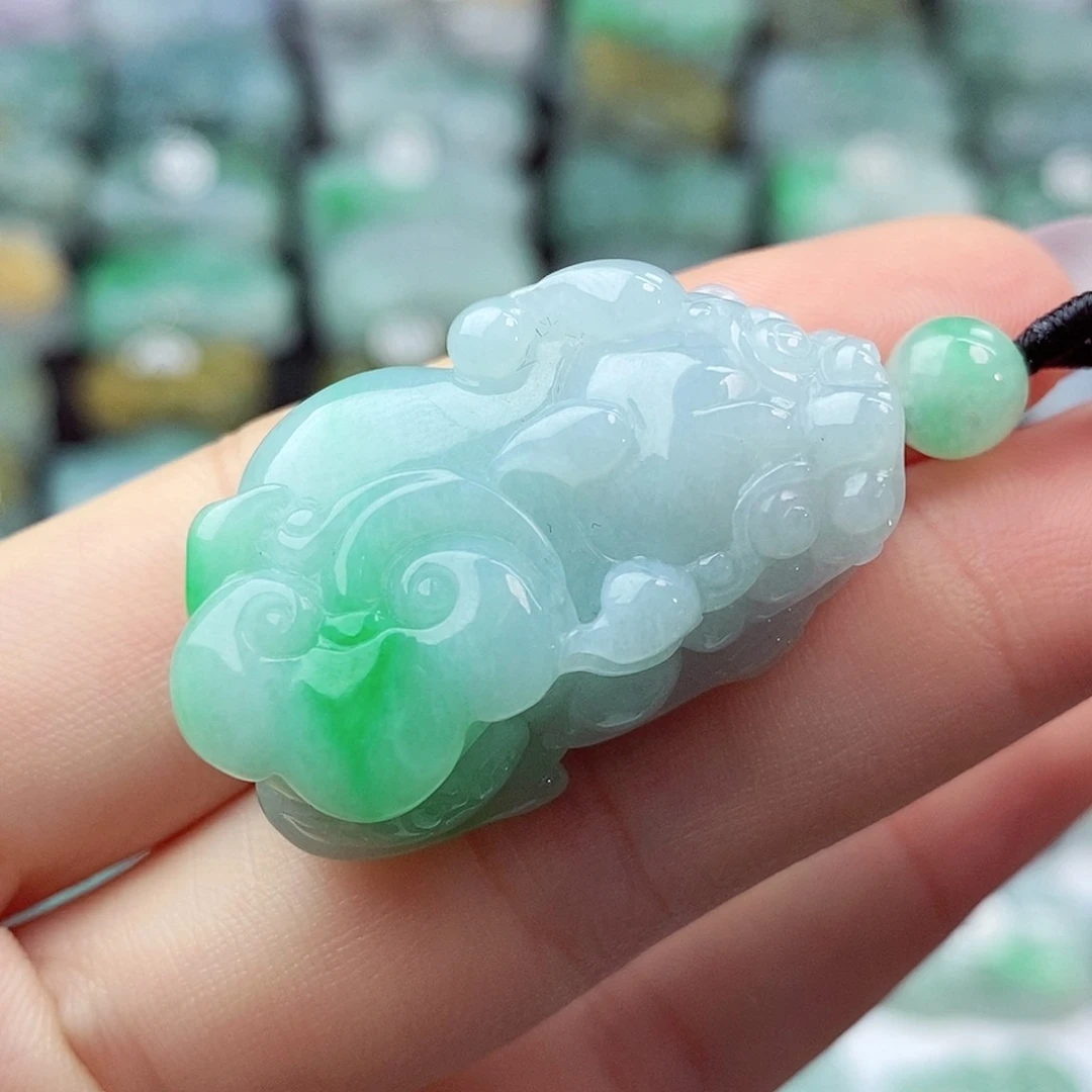 翡翠未镶嵌颈饰天然