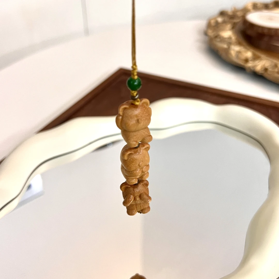 〖快乐熊熊〗LL1741东加檀挂件多样性发一