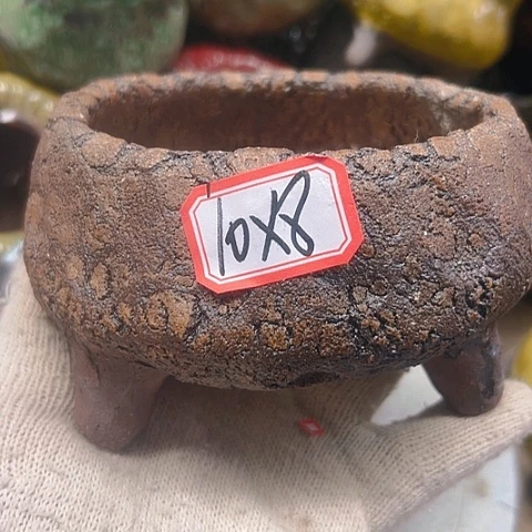 粗陶花盆手工花盆制作就这样