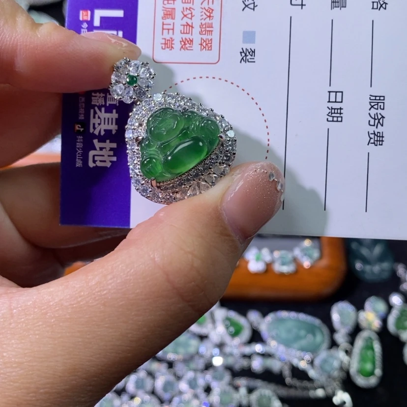 【闪购商品】翡翠颈饰未镶嵌i***7天然