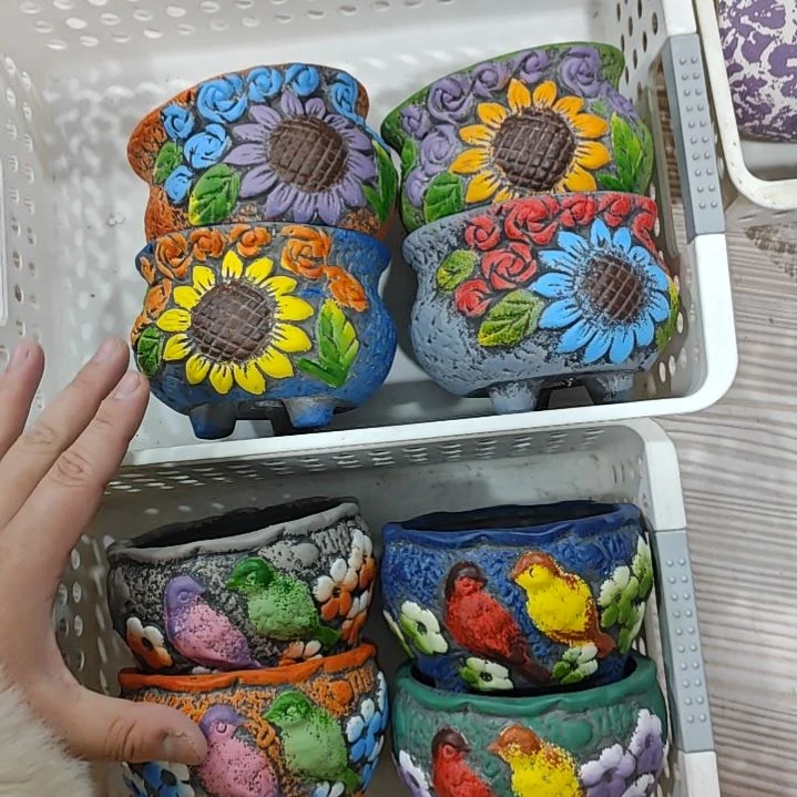 陶吸水透气的白陶花盆凑满12发货