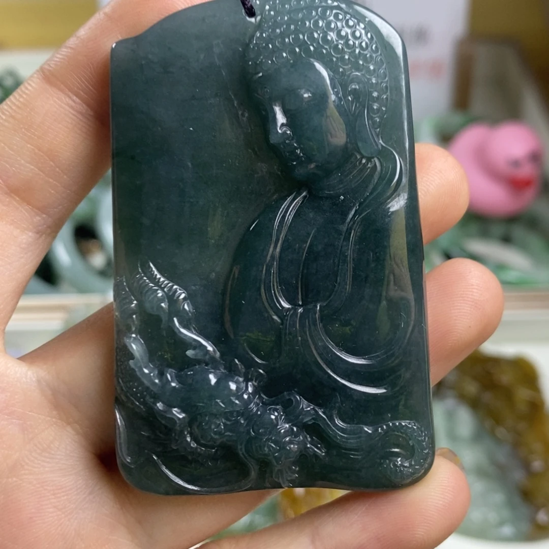 翡翠未镶嵌颈饰1-8翡翠A货挂件