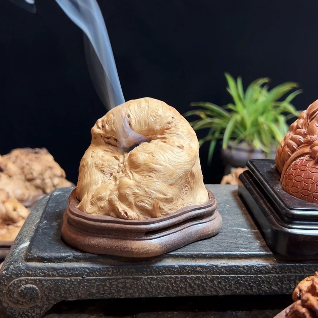 苍***狼荔枝木熏香成品香炉