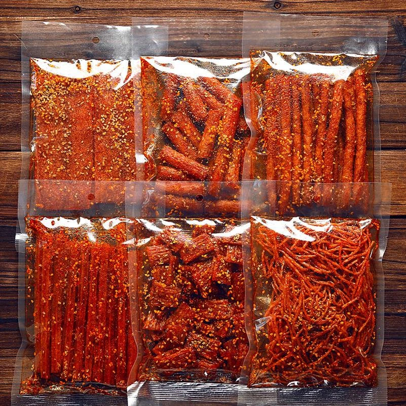 网红爆款辣条麻辣零食大礼包大刀肉大辣片儿时怀旧手工小吃