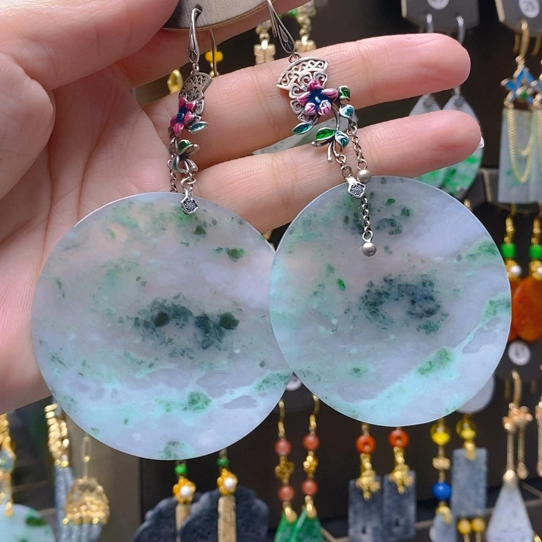 未镶嵌翡翠耳饰翡翠