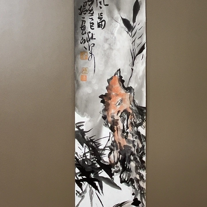 国画杨树玉  手绘原创