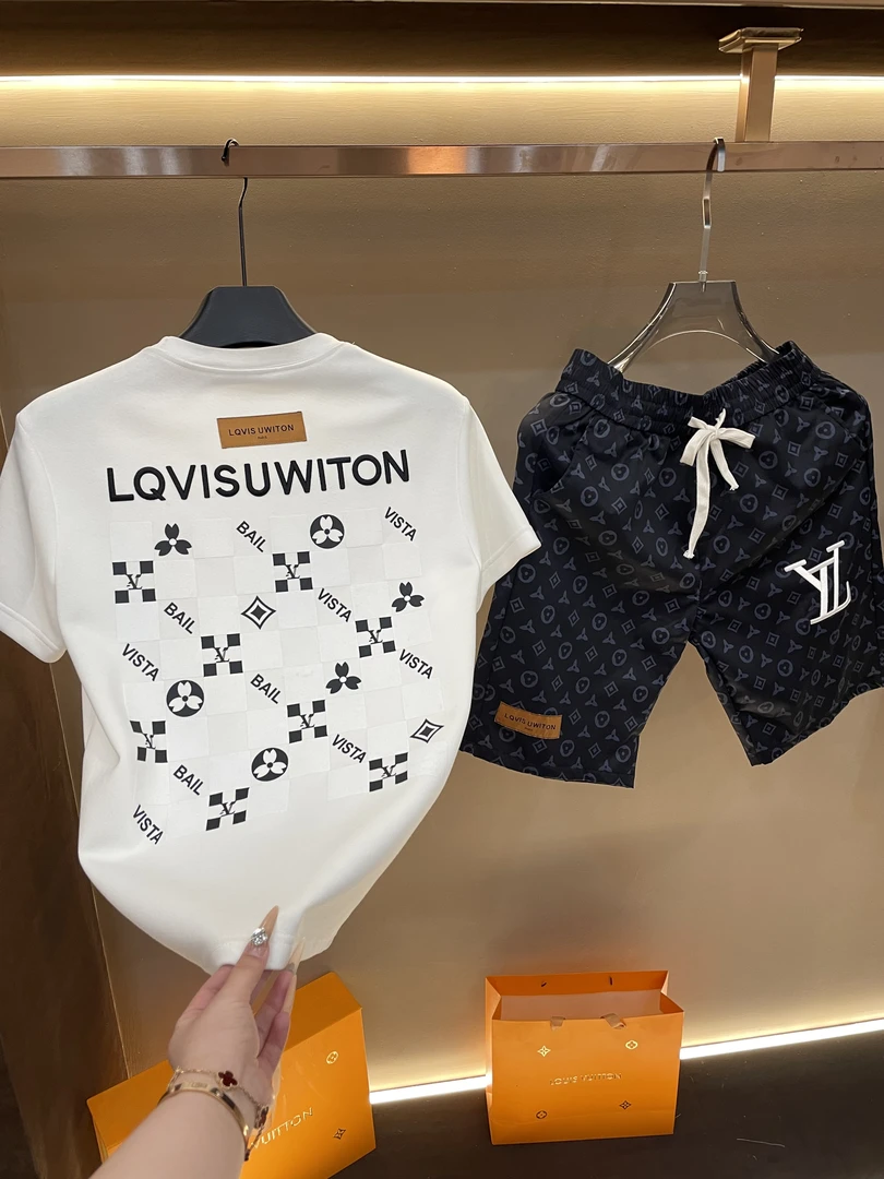 男士夏季新款轻奢休闲百搭修身时尚套装K208