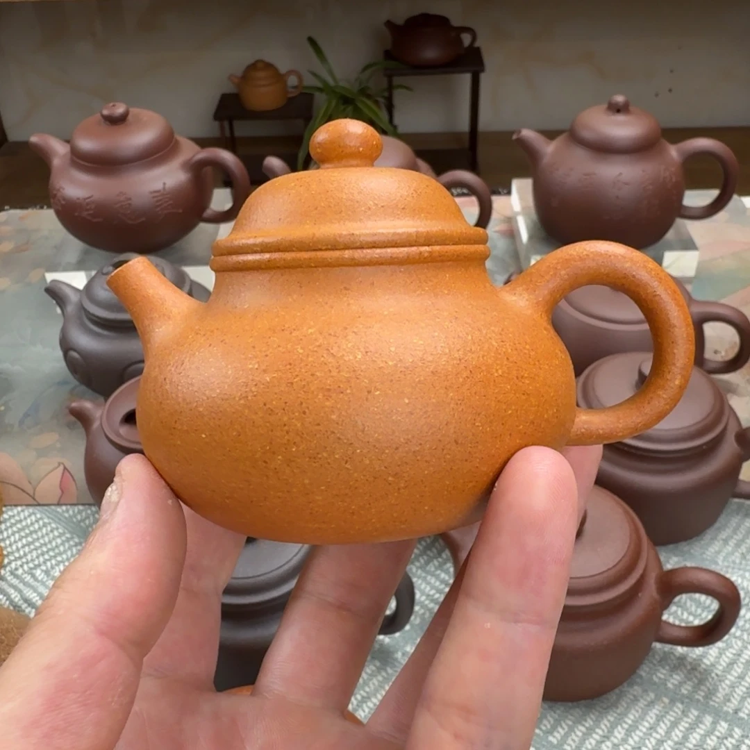 茶壶紫砂容天 微瑕 140cc