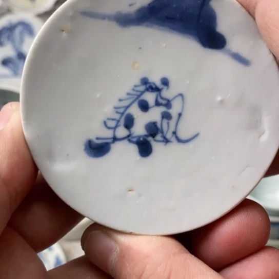 瓷片现代瓷器青花瓷片