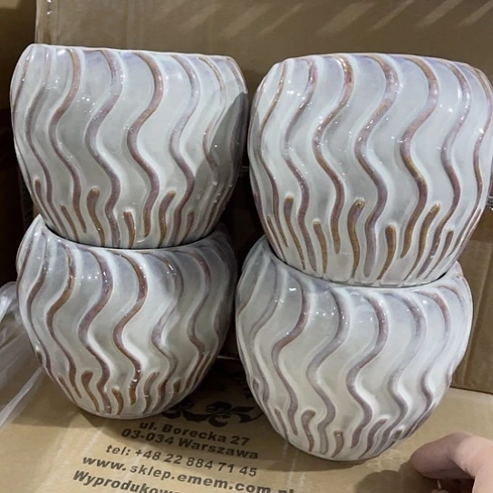 多肉绿植陶瓷花盆，有孔