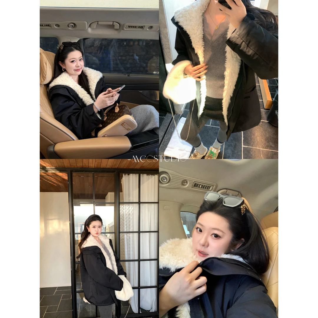 MCcStudio派克服 内里一体毛 软糯抗风派克服外套#70830