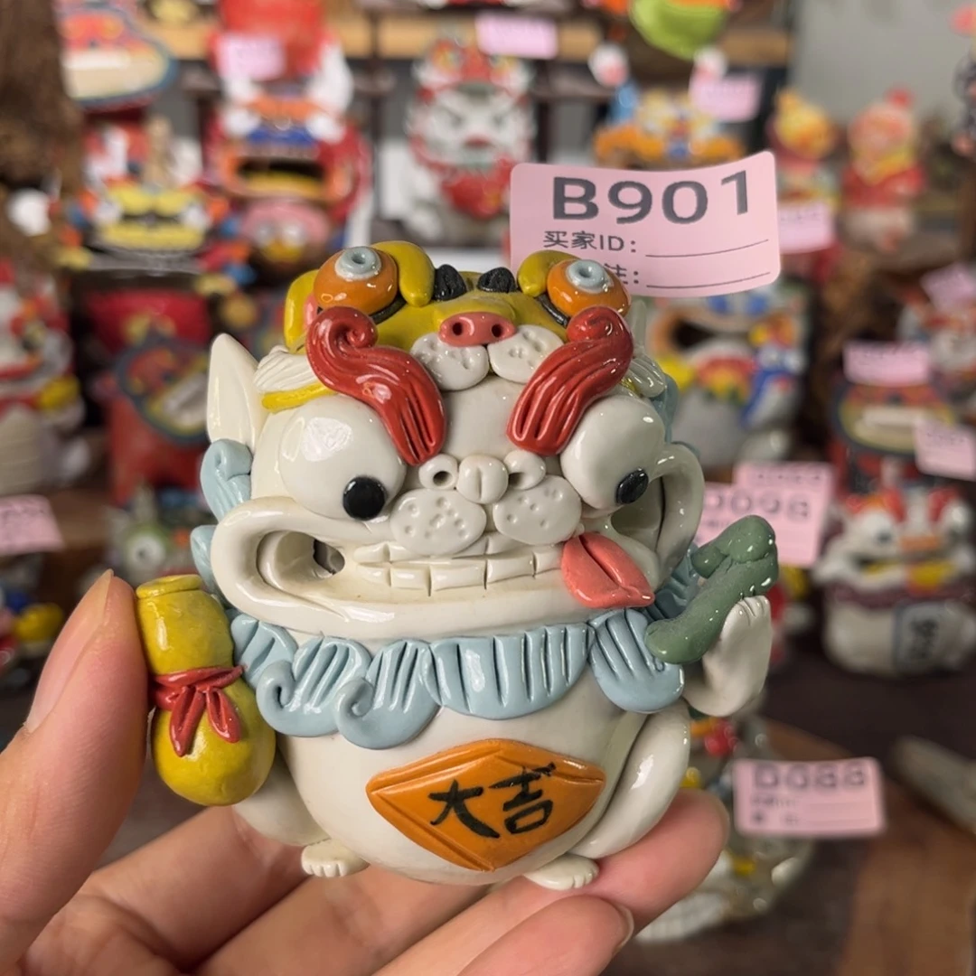 泥塑纯手工茶宠摆件