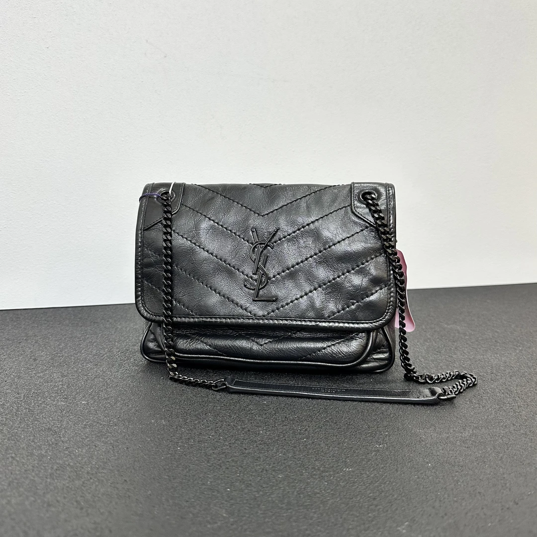 未使用 YSL/圣罗兰 壹所奢品/YSL niki 小号 金链 新款闲置