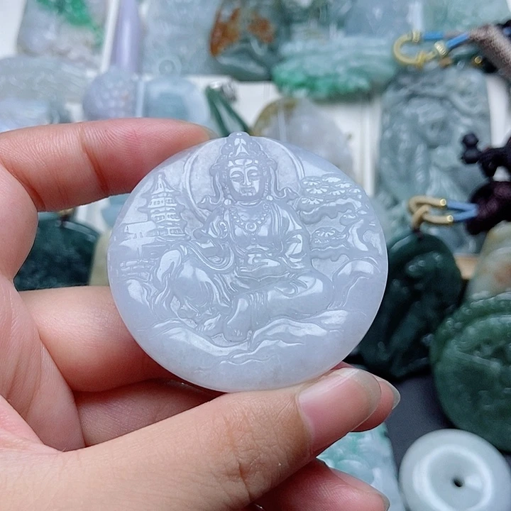 翡翠未镶嵌吊坠(赠链)翡翠