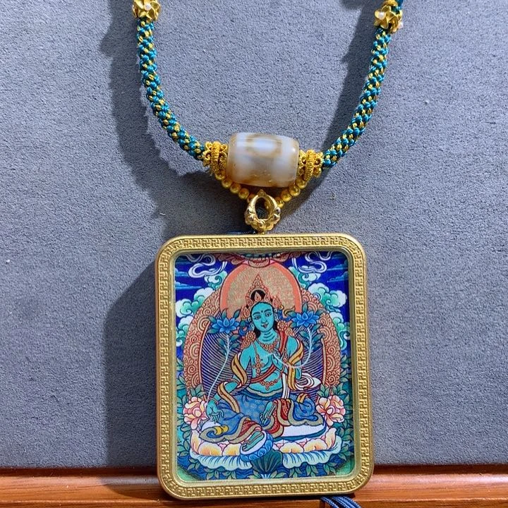 吊坠般若唐卡非遗传承