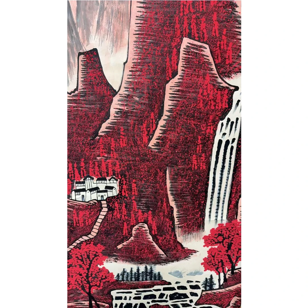 李老款 山水立轴 135 65 7.8平尺