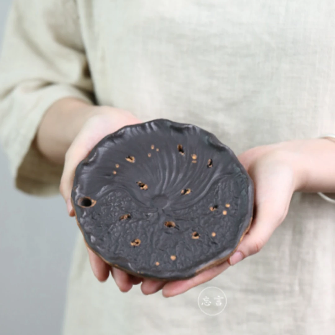 宜兴紫砂双层壶承杯垫小壶拖手工双层储水创意莲蓬个性茶盘好用