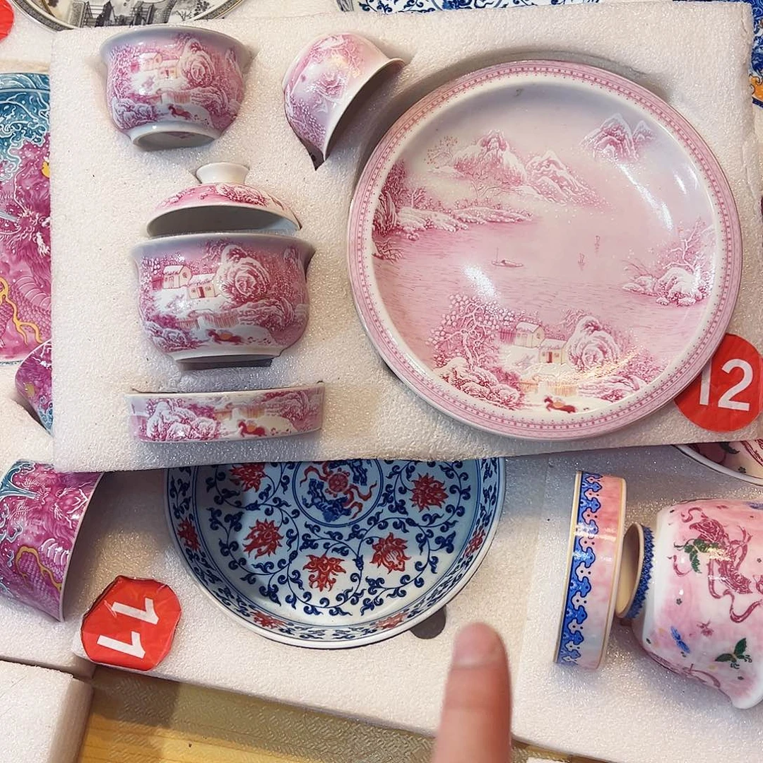 …***夜描金胭脂粉雪景五件套