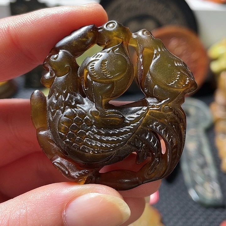 蛇纹石玉未镶嵌挂件