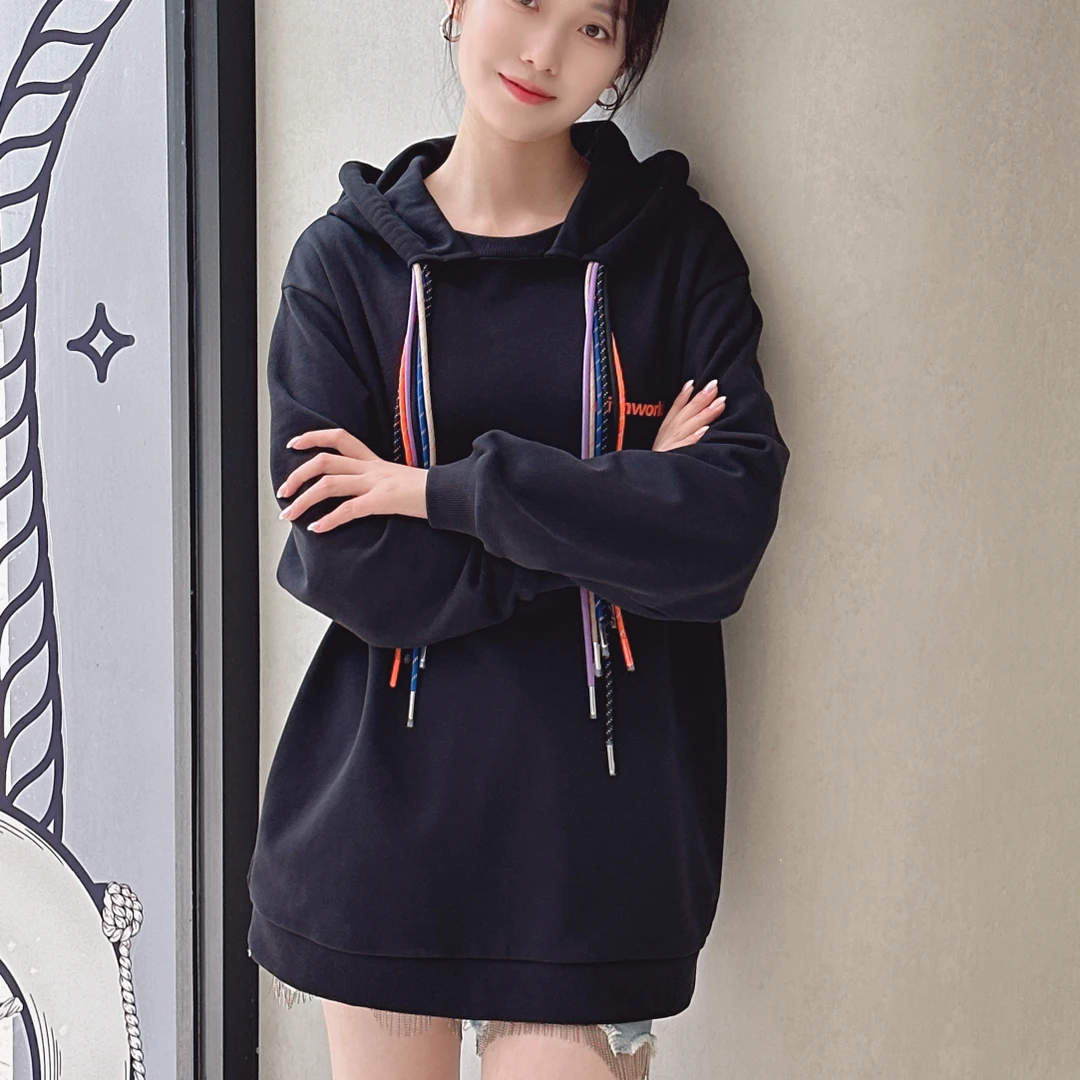 mithworld彩条黑色卫衣