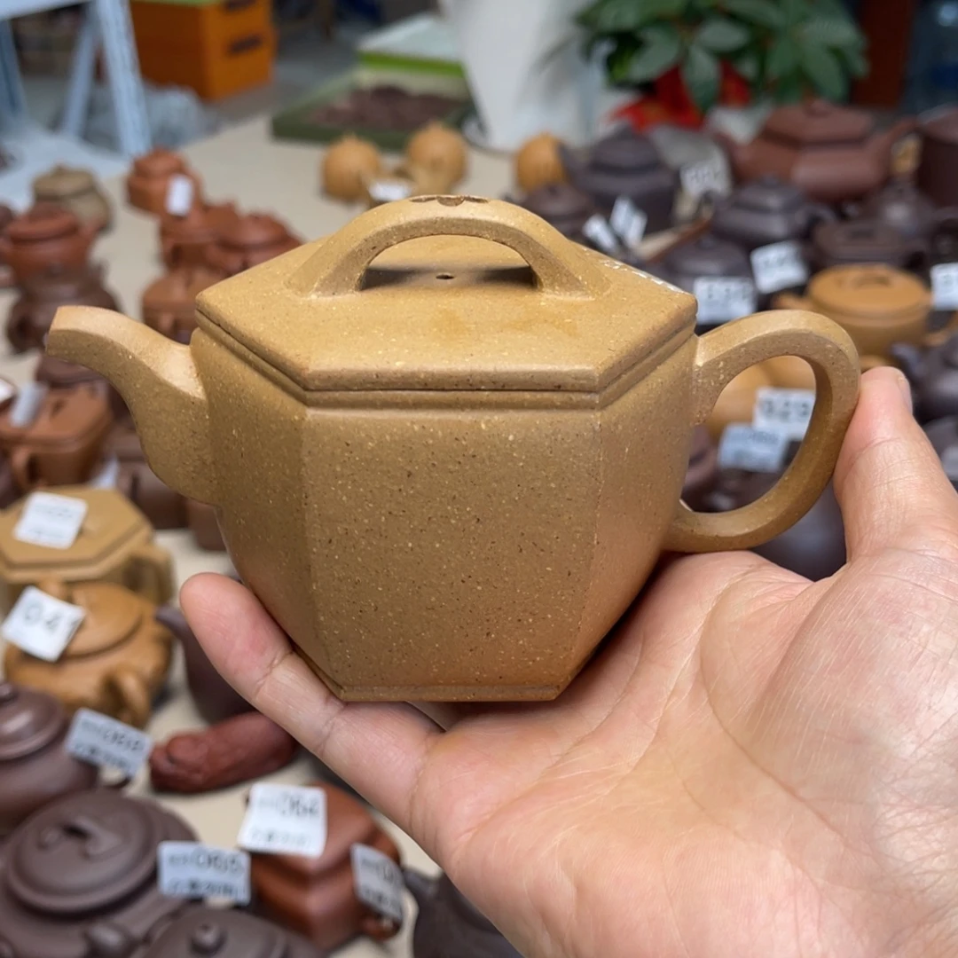 紫砂茶壶微瑕六方汉瓦270毫升