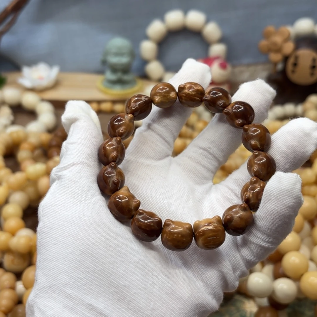 吊坠菩提根/象牙果14小瑕疵库克猫头223