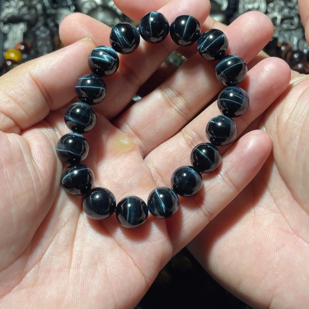 健***好木变石未镶嵌手串