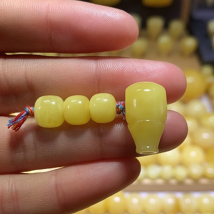 蜜蜡未镶嵌裸石天然俄料黄白花蜜蜡老型套装8.5-11