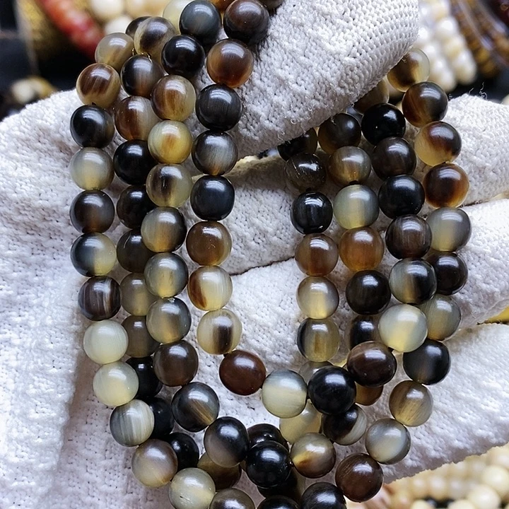 牛骨手串/手链牛角8毫米108