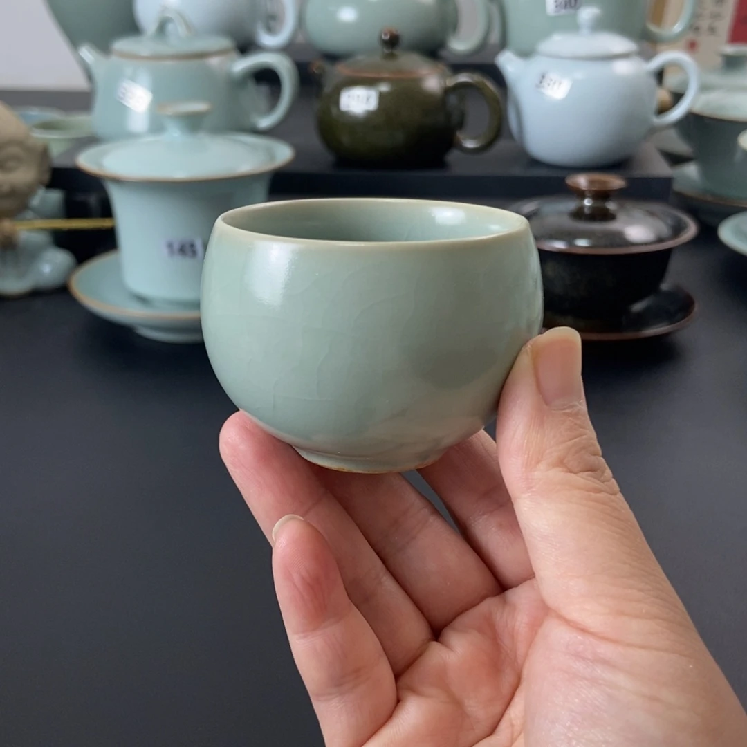 壶仿古釉水龙蛋杯一级