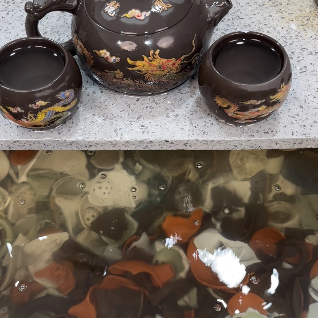 茶壶紫砂紫砂壶大容量龙凤一壶2杯500cc