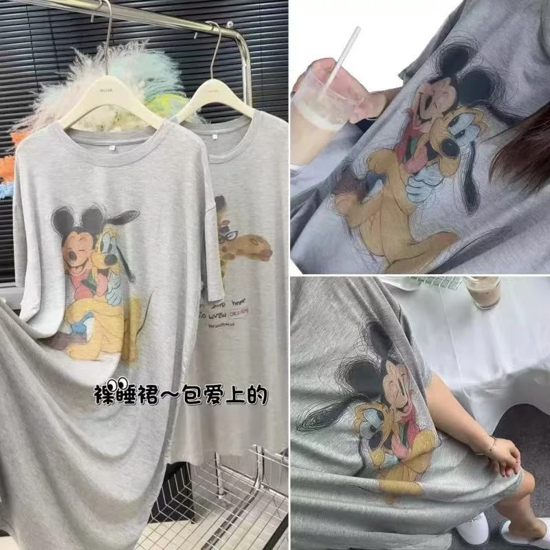 卡通可爱莫代尔睡裙