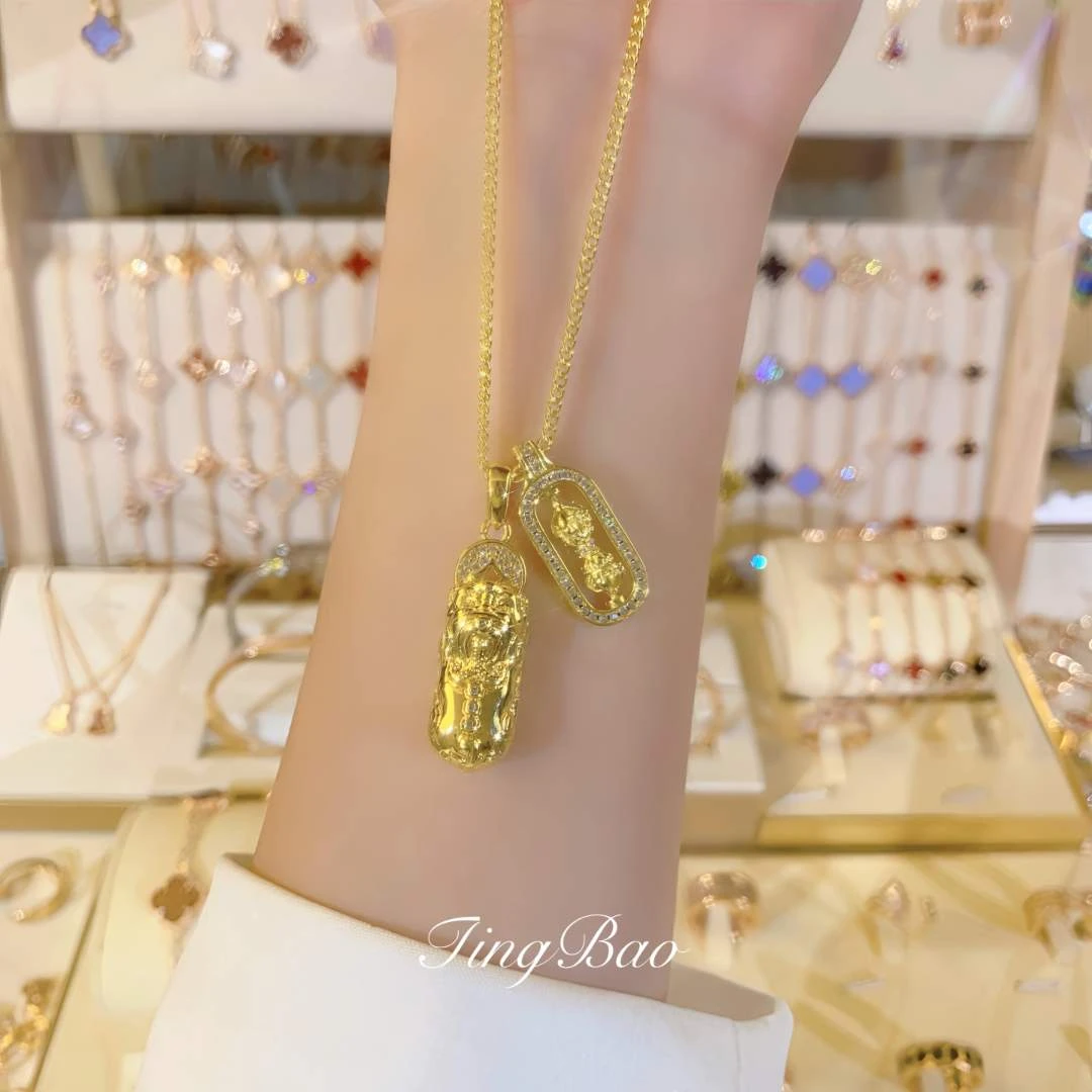 铜合金项链 时尚貔貅项链FS1201轻奢百搭素款气质经典精致