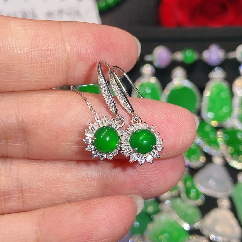 【闪购商品】未镶嵌翡翠耳饰天然翡翠