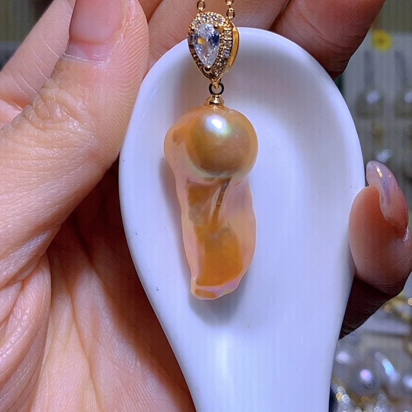 【闪购商品】淡水珍珠吊坠合金