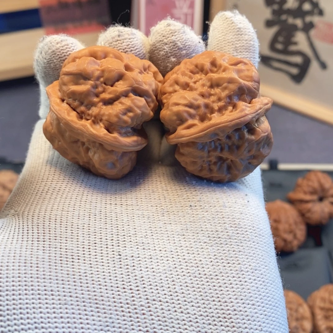 把件文玩核桃40尺43克怀柔蛤蟆头H401