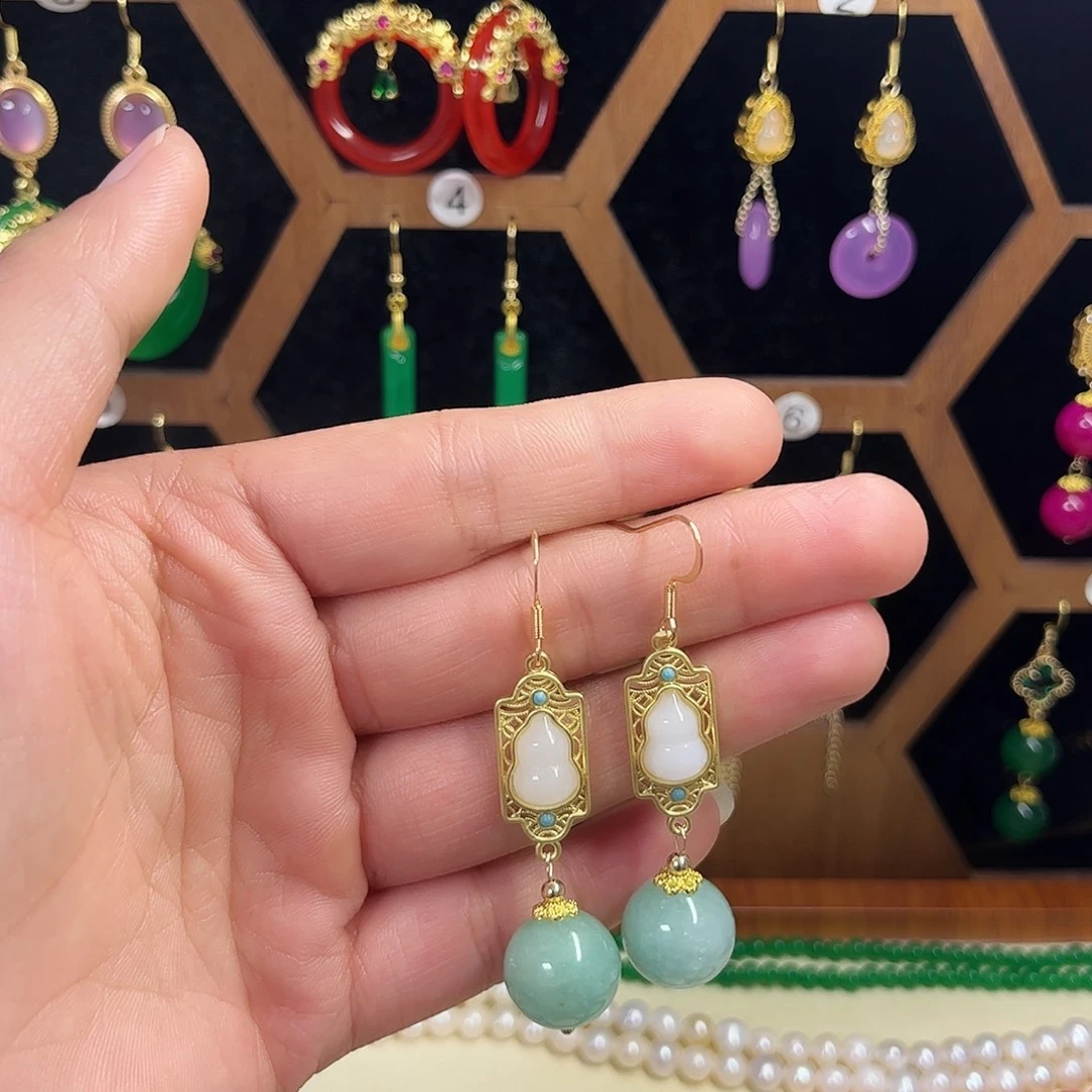 锆石合金925银耳饰