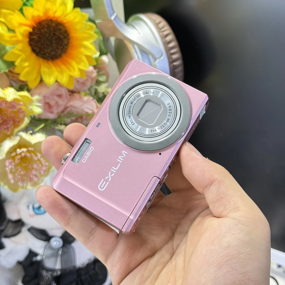 9新 Casio/卡西欧 卡西欧zs5粉色冷白皮1400万像素滤镜多带配件