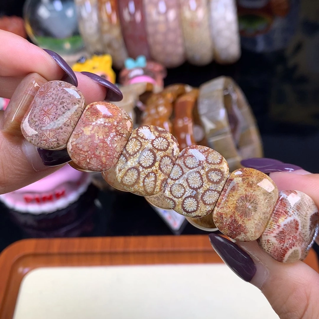 【闪购商品】颈饰未镶嵌硅化珊瑚（珊瑚玉）福利200漏128（35号）