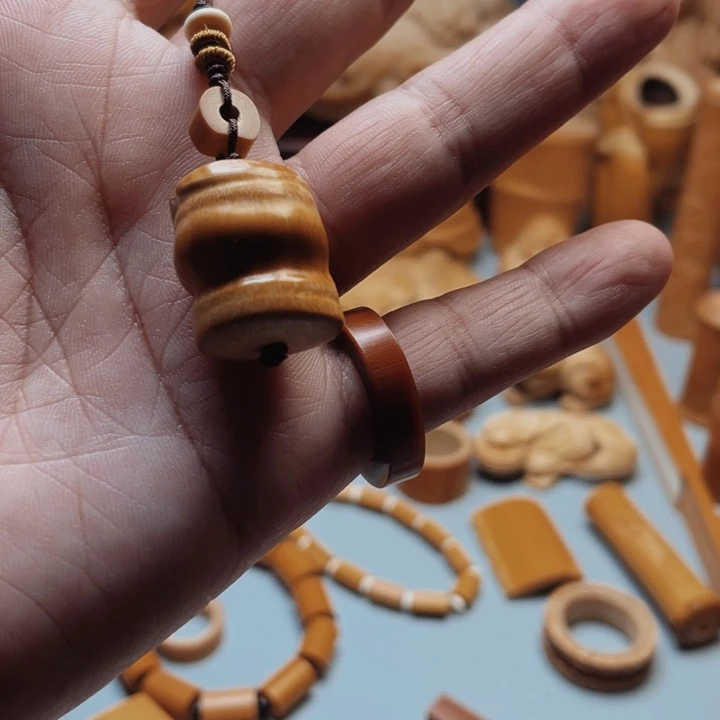 竹袁*林罗汉竹灯笼小挂坠一个