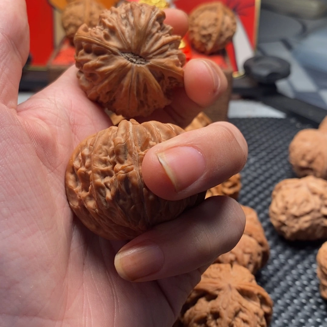 平***人文玩核桃精品对磨盘46